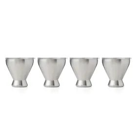 11 Oz Insulated Steel Cocktail Tumblers, Set Of 4