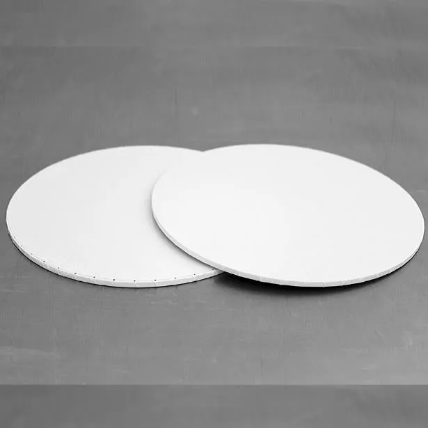 11in Round Masonite Cake Board - White