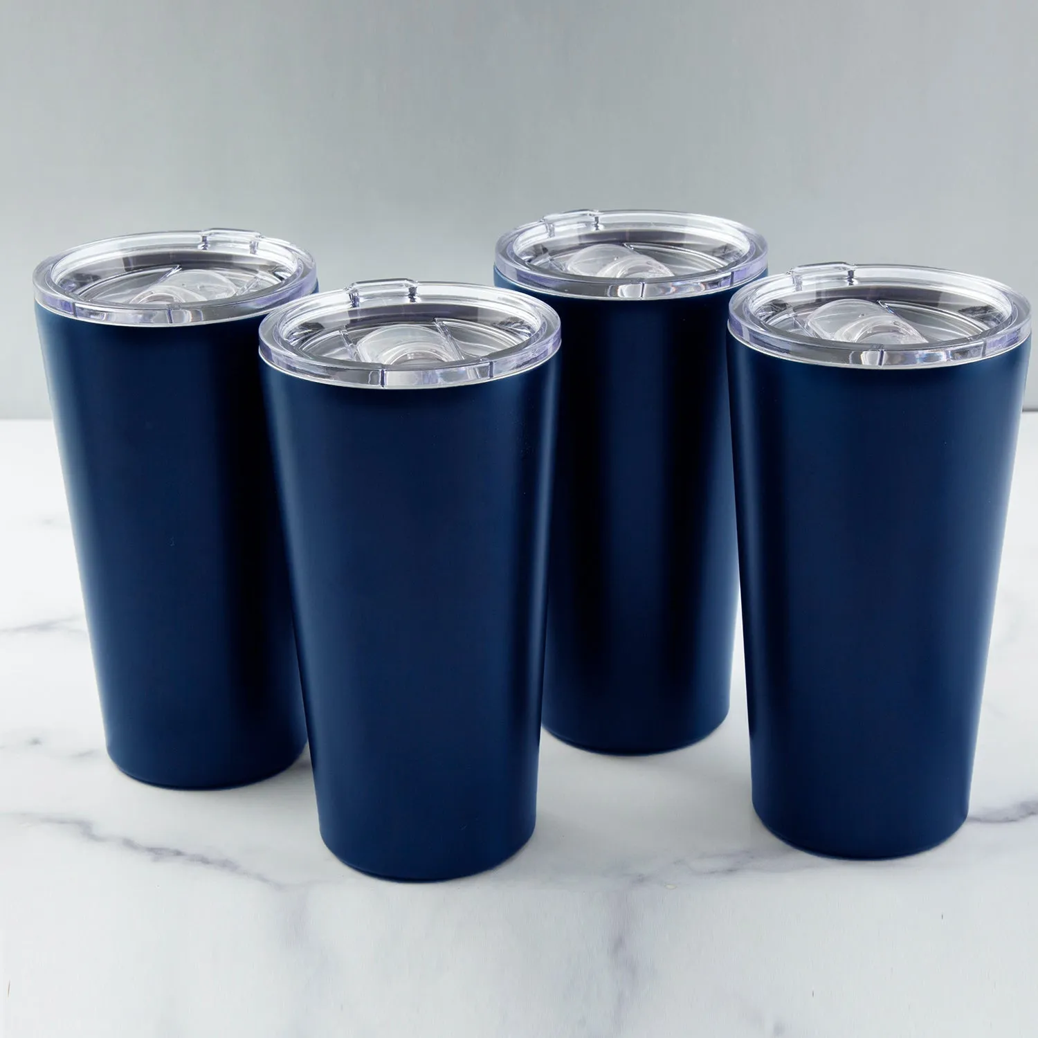 20 Oz Navy Highball Tumblers, Set Of 4