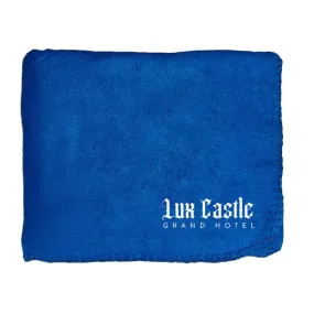 50" x 60" Whipstitch Fleece Blanket - Royal Blue (Q125111)