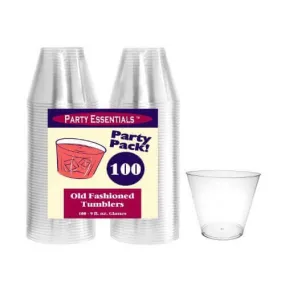 9oz Clear Plastic Cups (100ct)