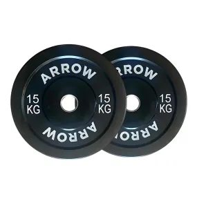 ARROW Pro 15kg Bumper Weight Plate Pair