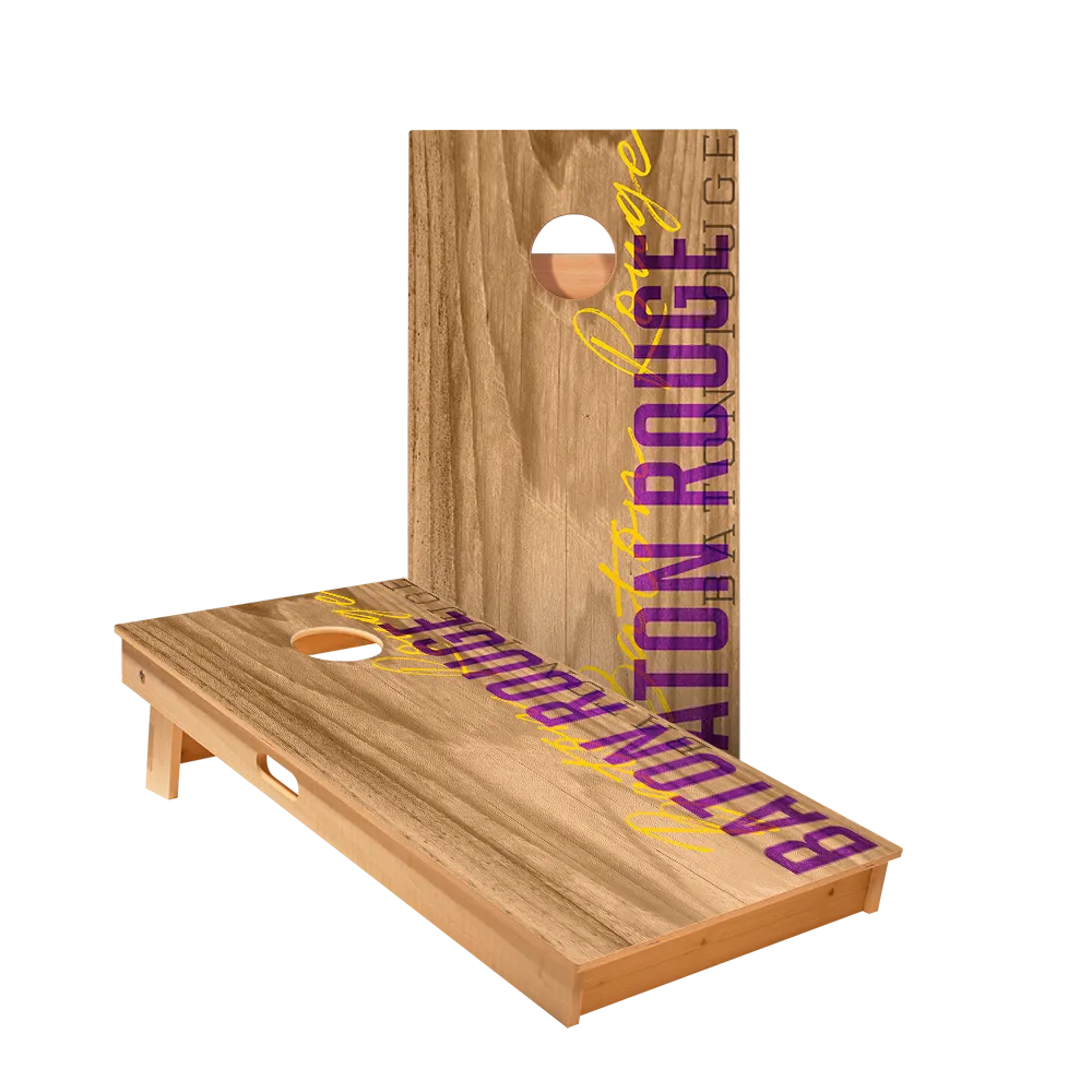 Baton Rouge Campus Gameday Star Cornhole Boards