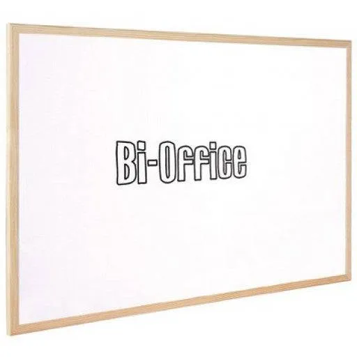 Bi-Office Non-Magnetic Whiteboard Wooden Frame 90x120cm