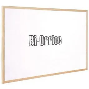 Bi-Office Non-Magnetic Whiteboard Wooden Frame 90x120cm