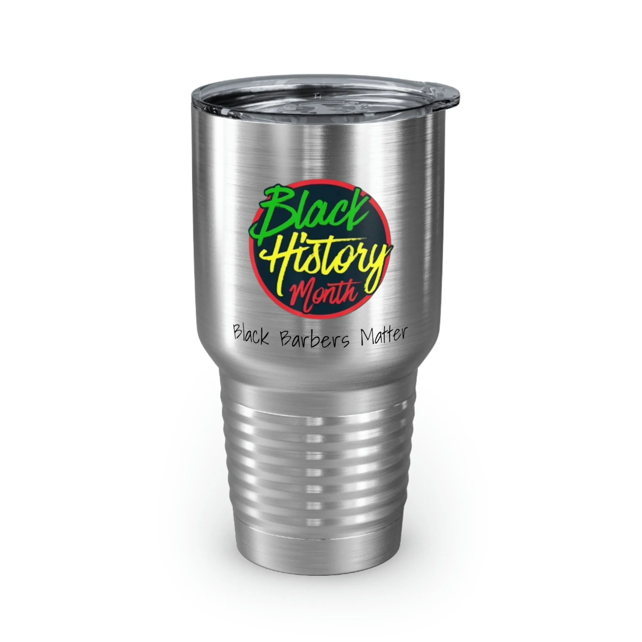 Black Barbers Matter Ringneck Tumbler, 30oz