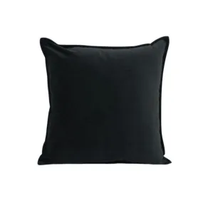 Black Velvet Cushion - 55cm x 55cm