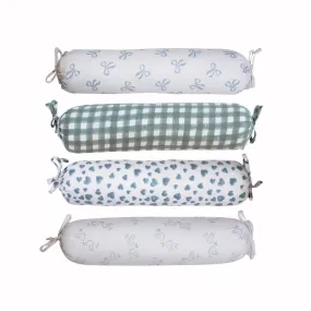 Blue Bolster Pillows