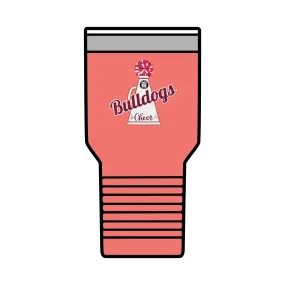 Bulldogs Cheer Insulated Tumbler, 30oz