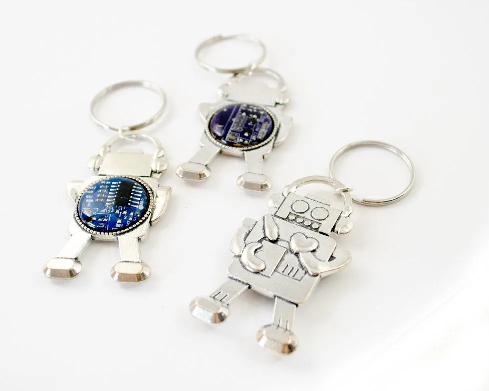 Circuit Board Robot Keychain