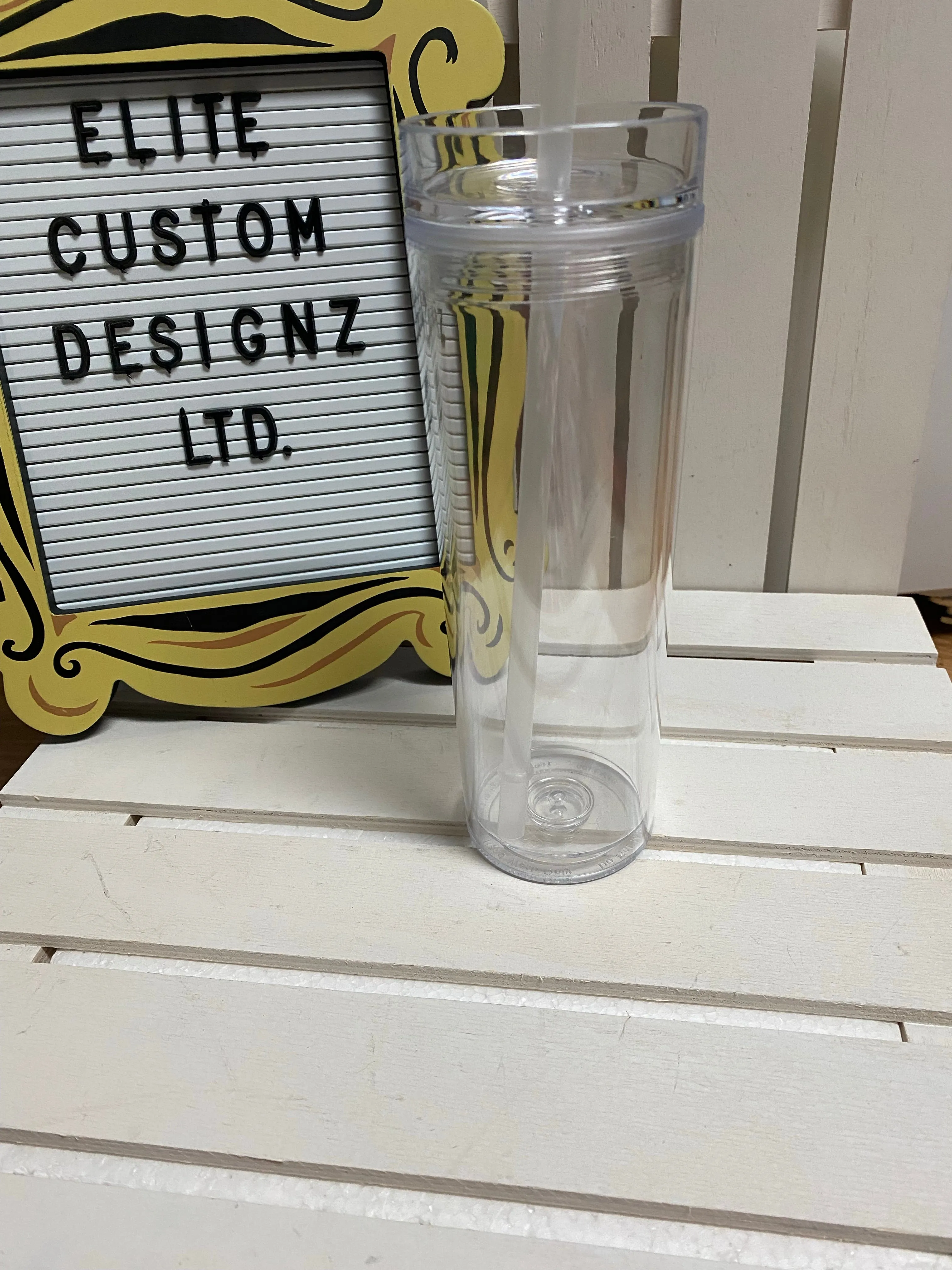 Custom Personalized Clear 16oz Tall Tumblers