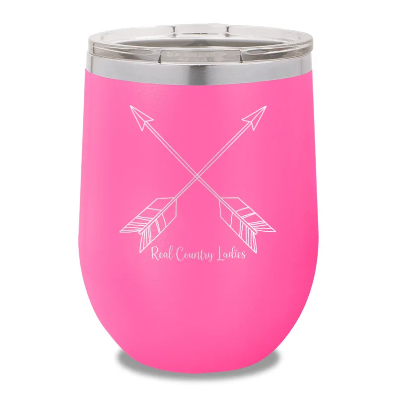 Cute Arrows 12oz Stemless Wine Cup