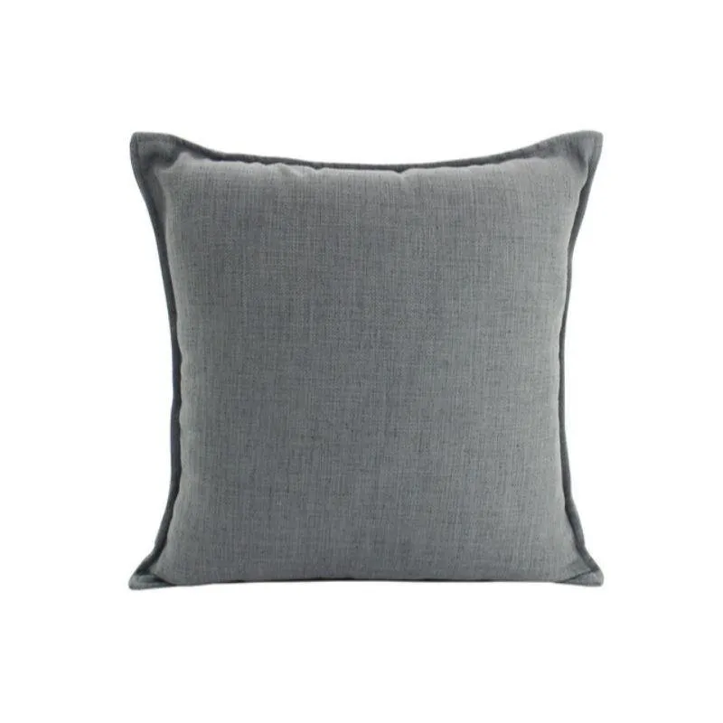 Dark Grey Linen Cushion - 55cm x 55cm