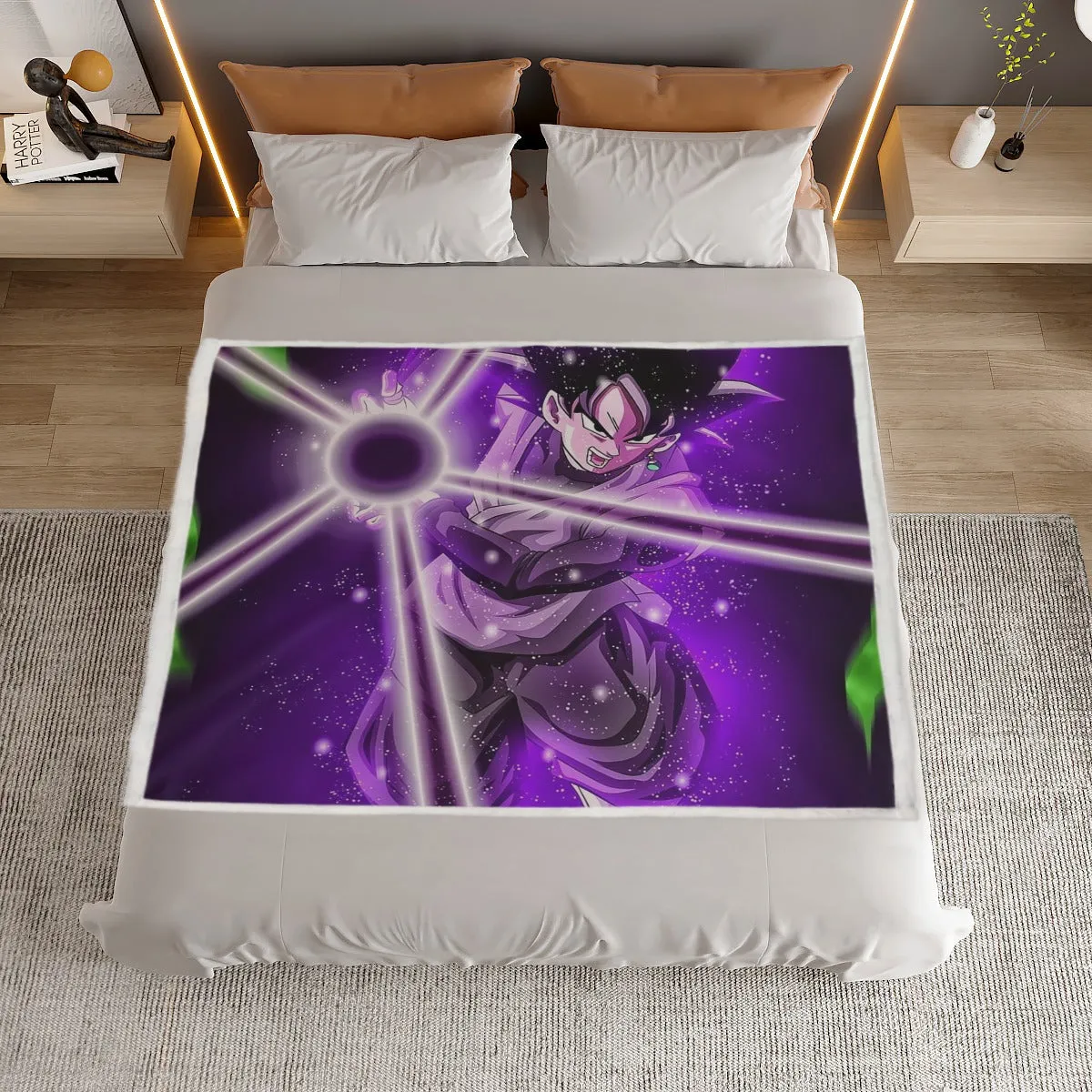 DBZ Goku Black Zamasu Power Ball Attack Cool Design Streetwear Household Warm Blanket