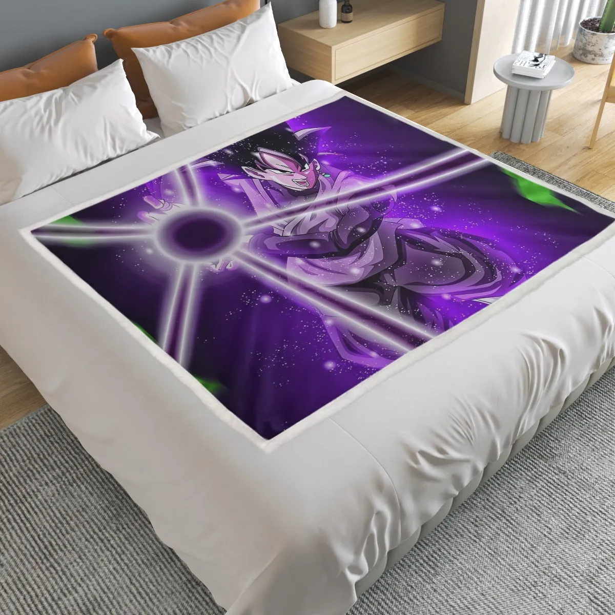 DBZ Goku Black Zamasu Power Ball Attack Cool Design Streetwear Household Warm Blanket