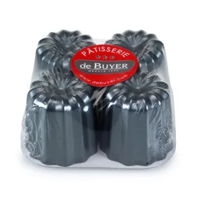 De Buyer Non-Stick Canele Mould Pack of 4