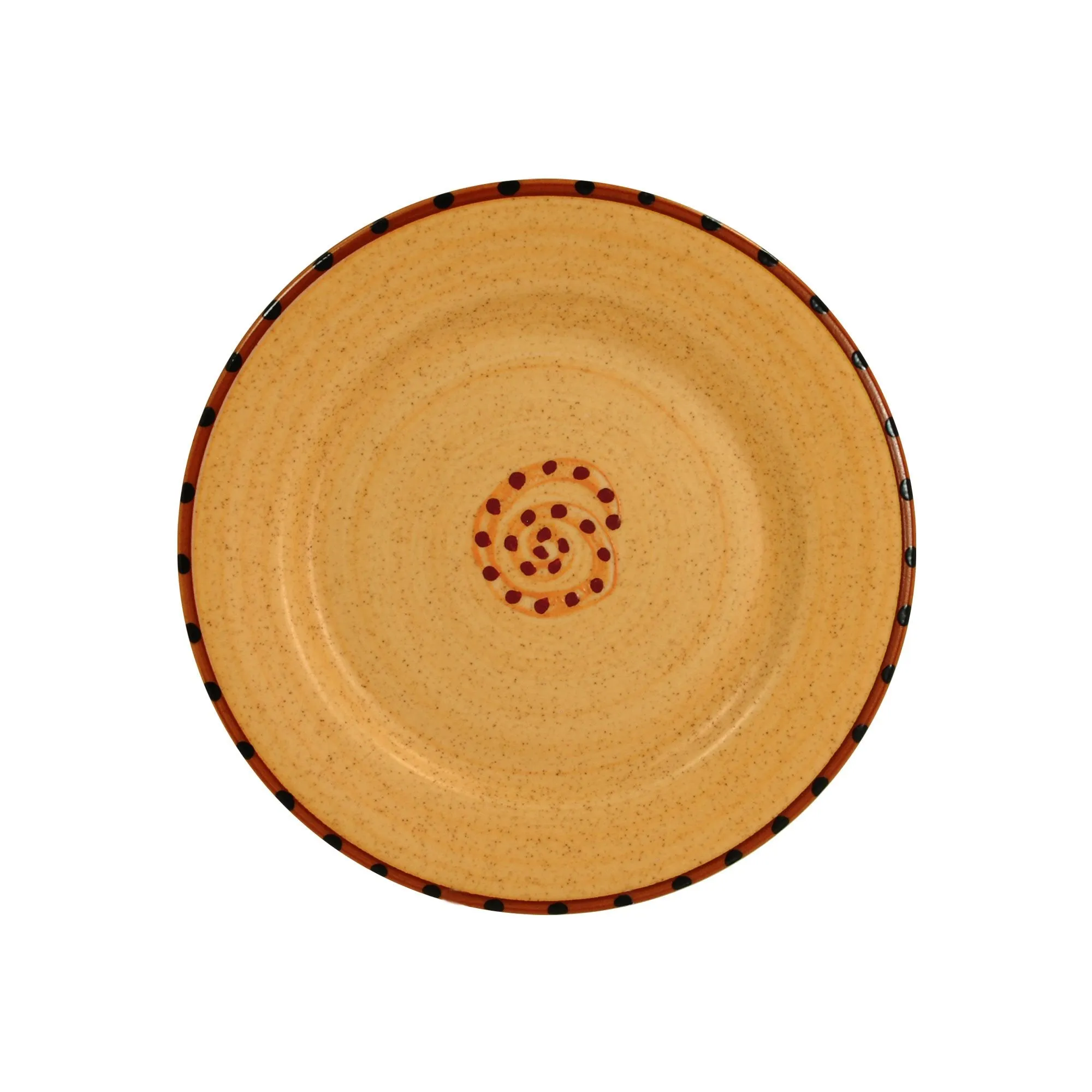 Dinner Plate Set - Set of 4 - Brown & Burnt Orange | Aurora