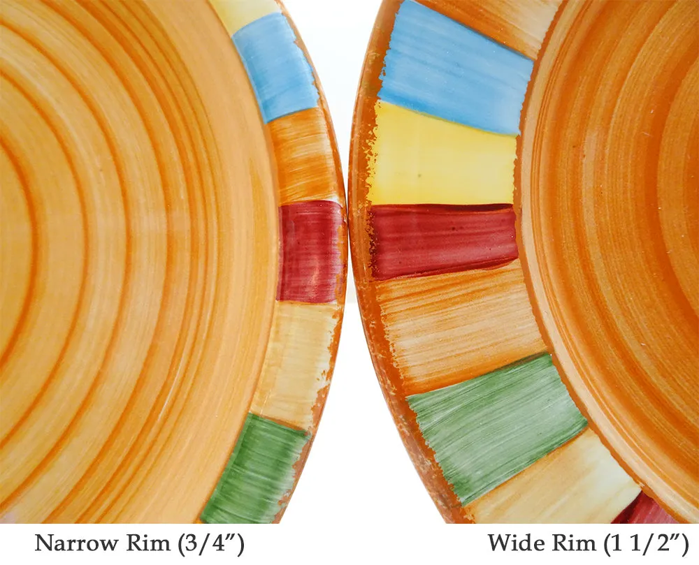 Dinner Plate Set - Set of 4 - Colorful Striped | Serape