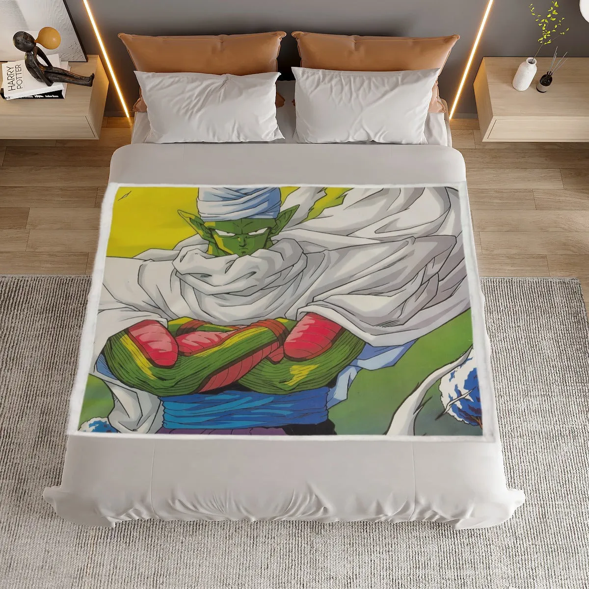 Dragon Ball Angry Piccolo Standing And Ready for Fighting Household Warm Blanket