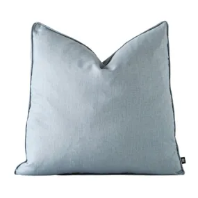 Duck Egg Linen Feather Insert Indoor Cushion - 50cm x 50cm