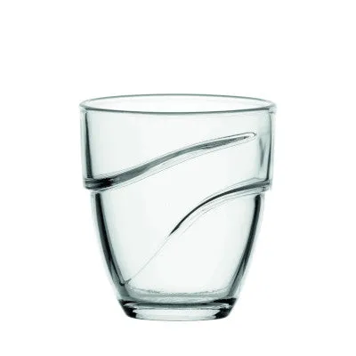 Duralex Wave Stackable Tumbler, Clear