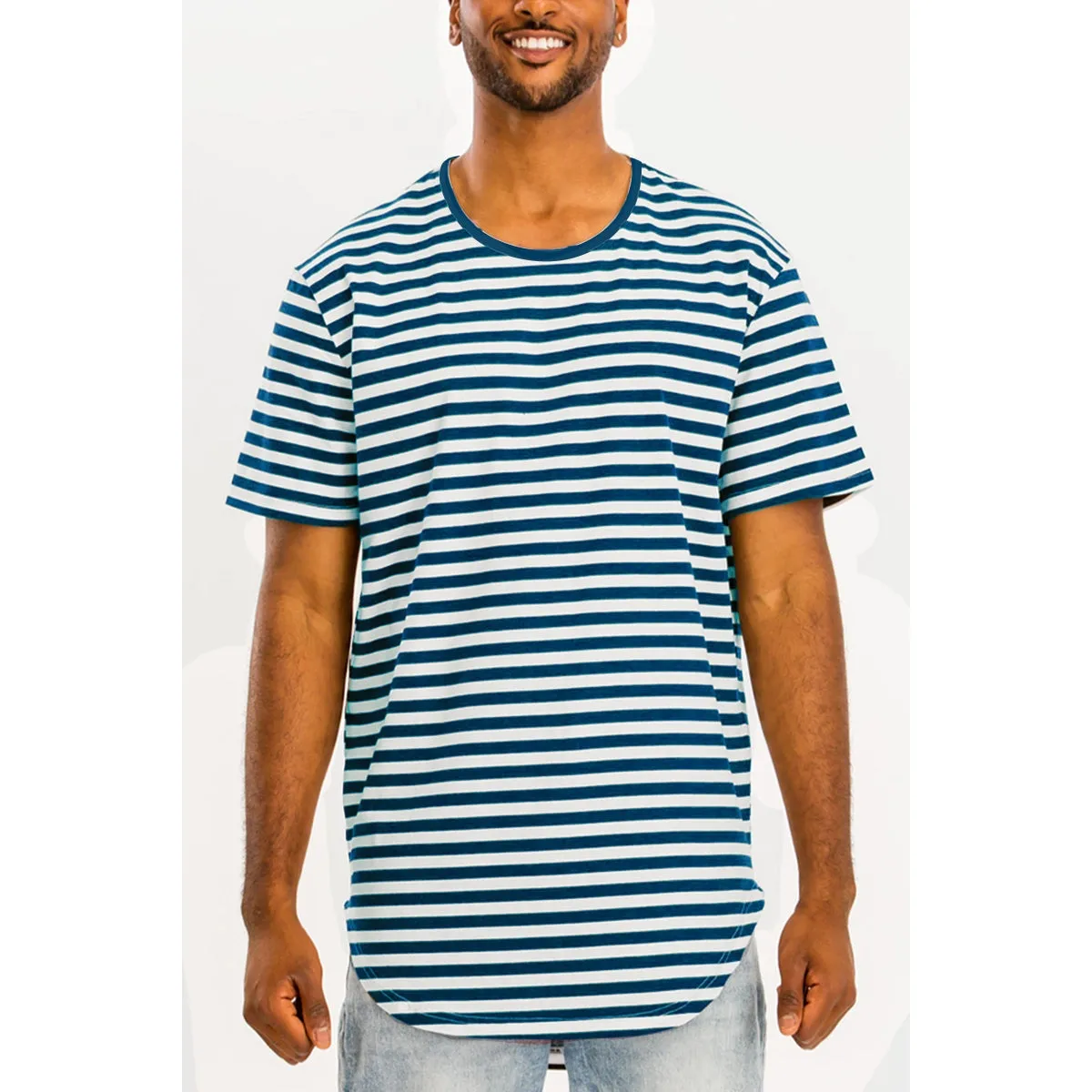 Edwin Black Striped Tee