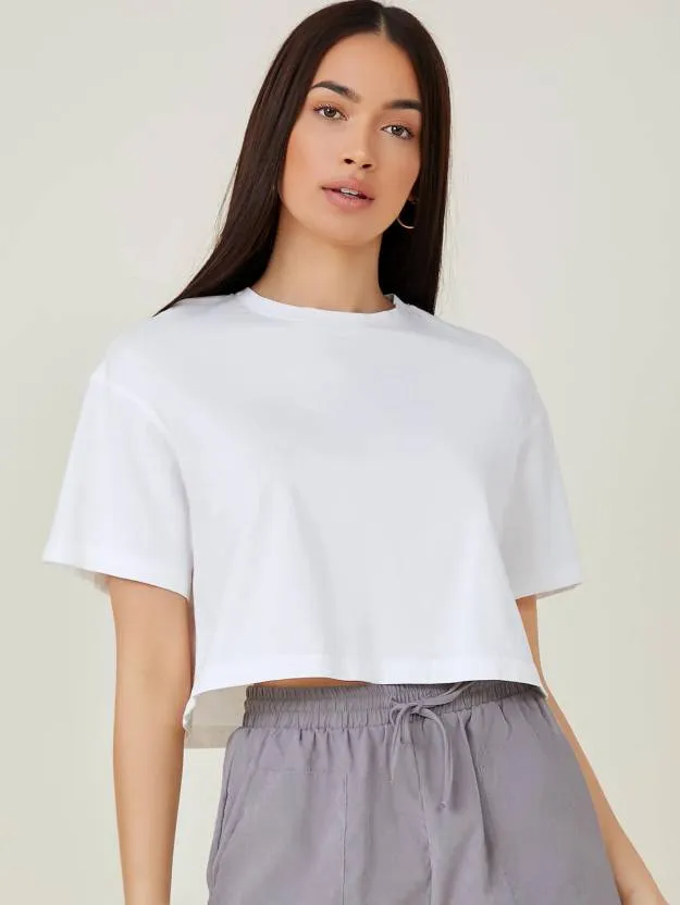 Effortless White Casual T-Shirt