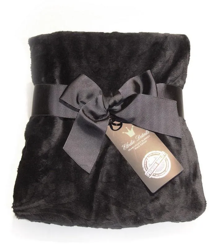 Elodie Details Pearl Velvet Blanket - Black Edition