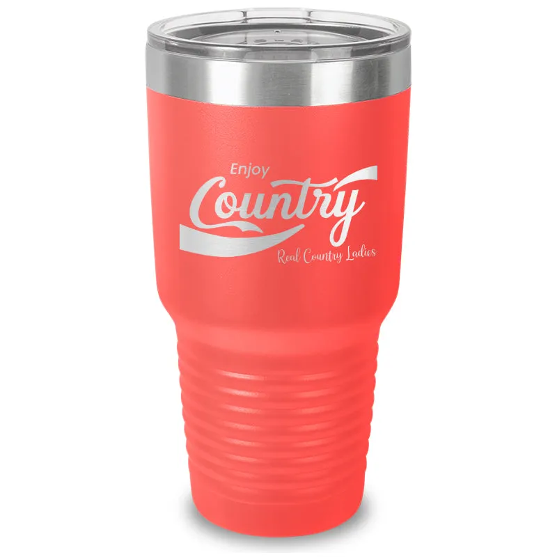 Enjoy Country Laser Etched Tumbler