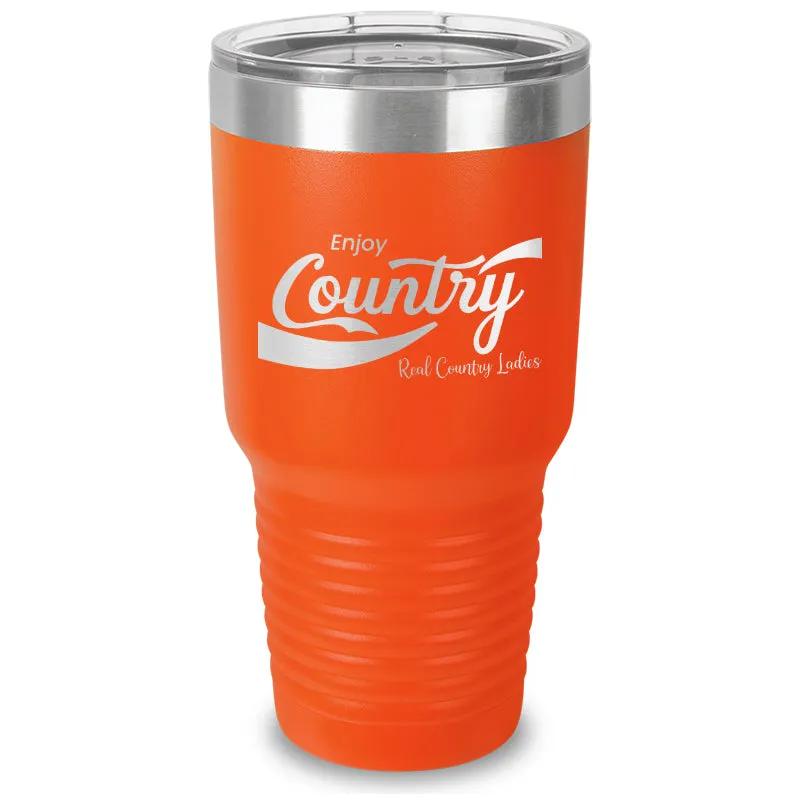 Enjoy Country Laser Etched Tumbler