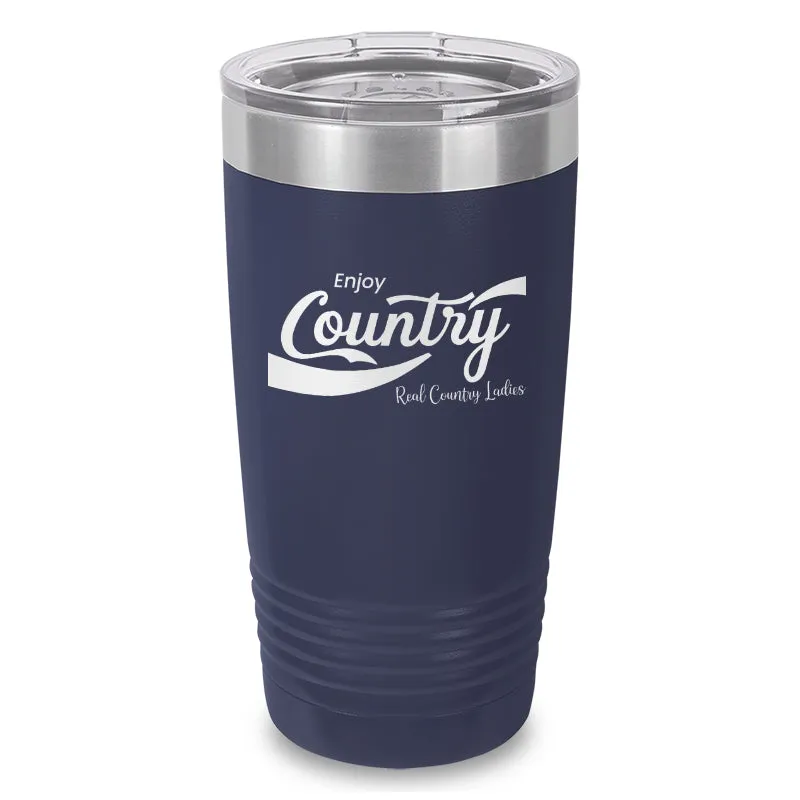 Enjoy Country Laser Etched Tumbler