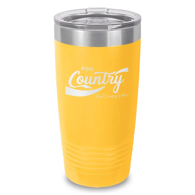 Enjoy Country Laser Etched Tumbler