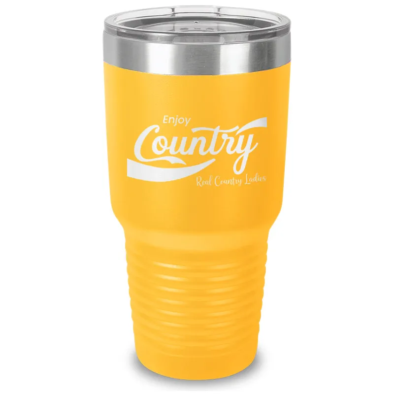 Enjoy Country Laser Etched Tumbler