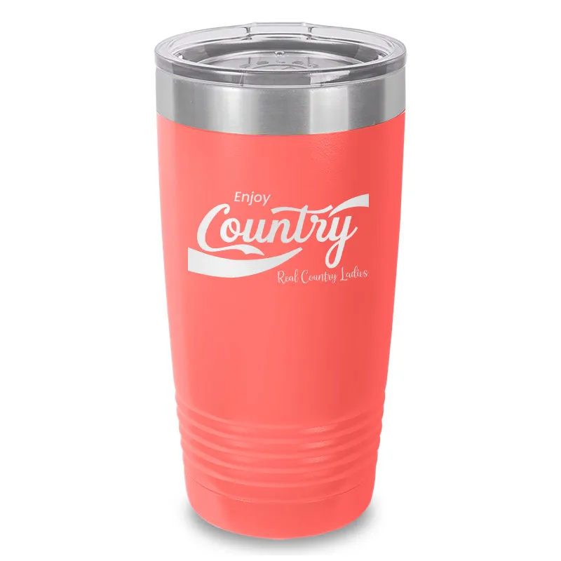 Enjoy Country Laser Etched Tumbler