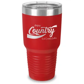 Enjoy Country Laser Etched Tumbler