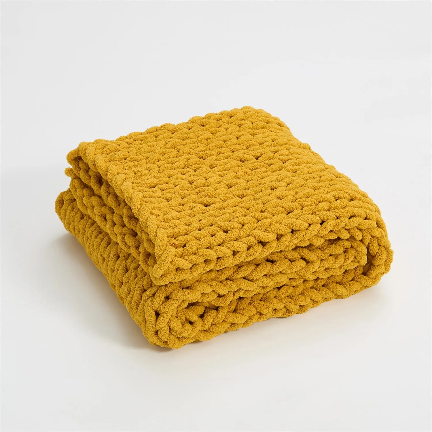 'Erla' Chenille Chunky Knit Quilt Blanket