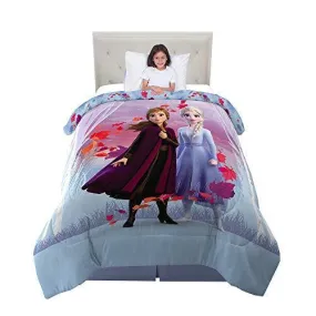 Franco Kid's Disney Frozen 2 Bedding Soft Microfiber Reversible Twin/Full Size Comforter (72" x 86")