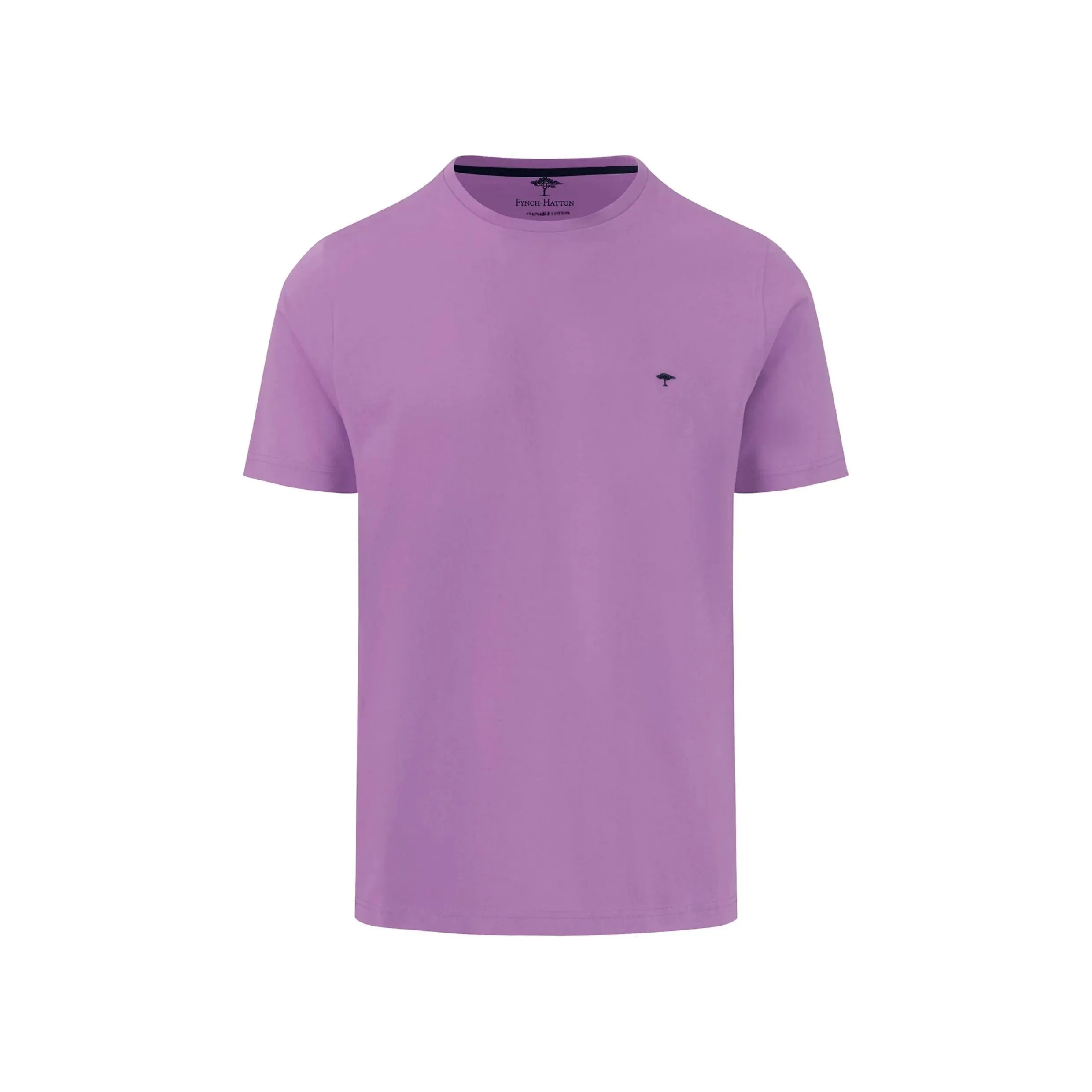 Fynch-Hatton Soft Pure Cotton T-shirt 14131500 Dusty Lavender