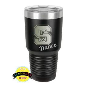 FZS Jr Bulldogs Dance Stainless Etched Tumbler