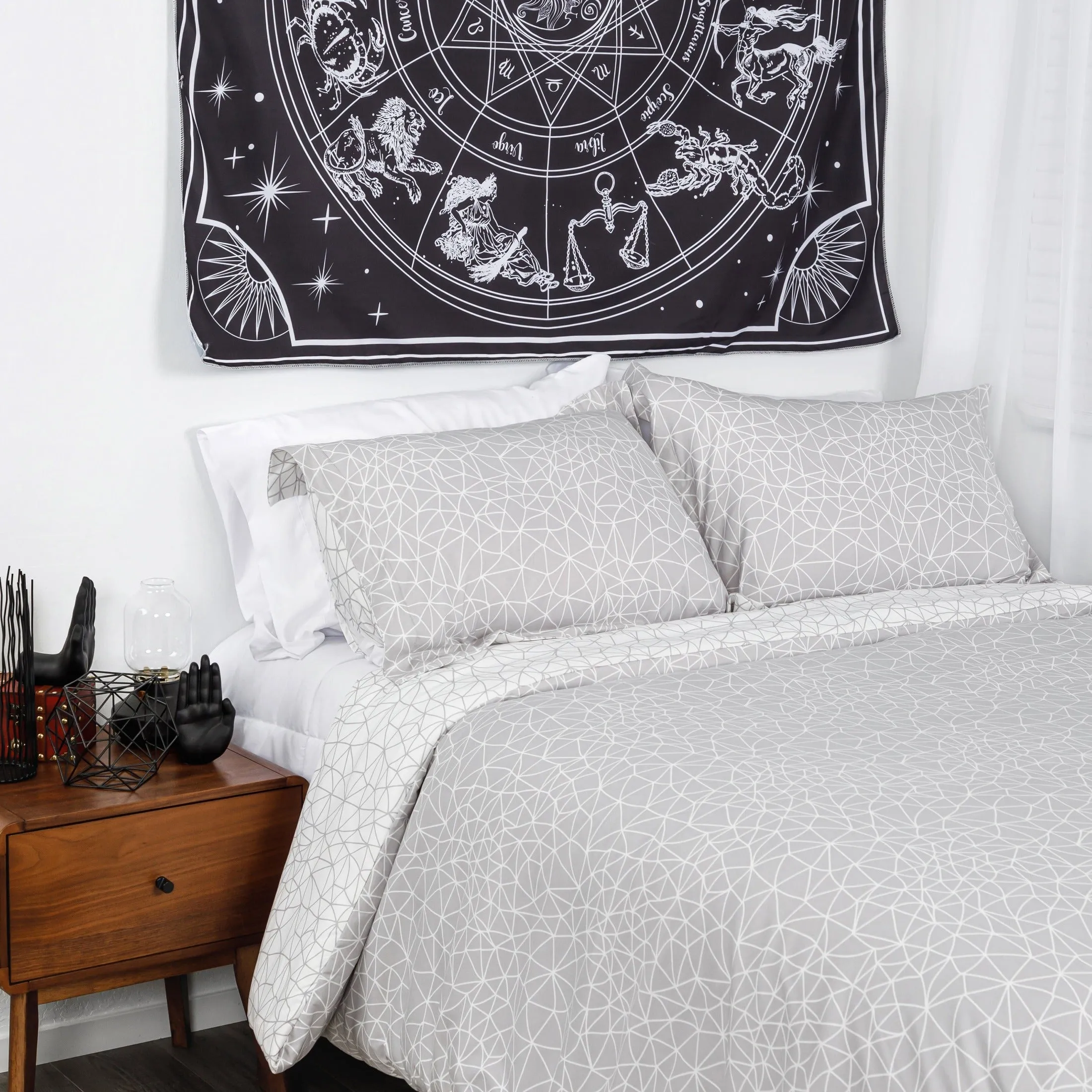 Geometric Maze Reversible Duvet Cover Set