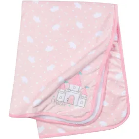 Girls Princess Castle Plush Blanket