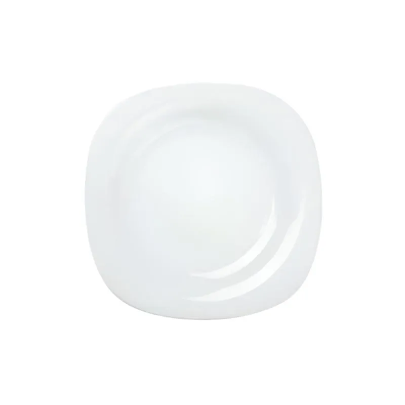 Golden Opal Carine Plain White Dessert Plate (Set of 6)