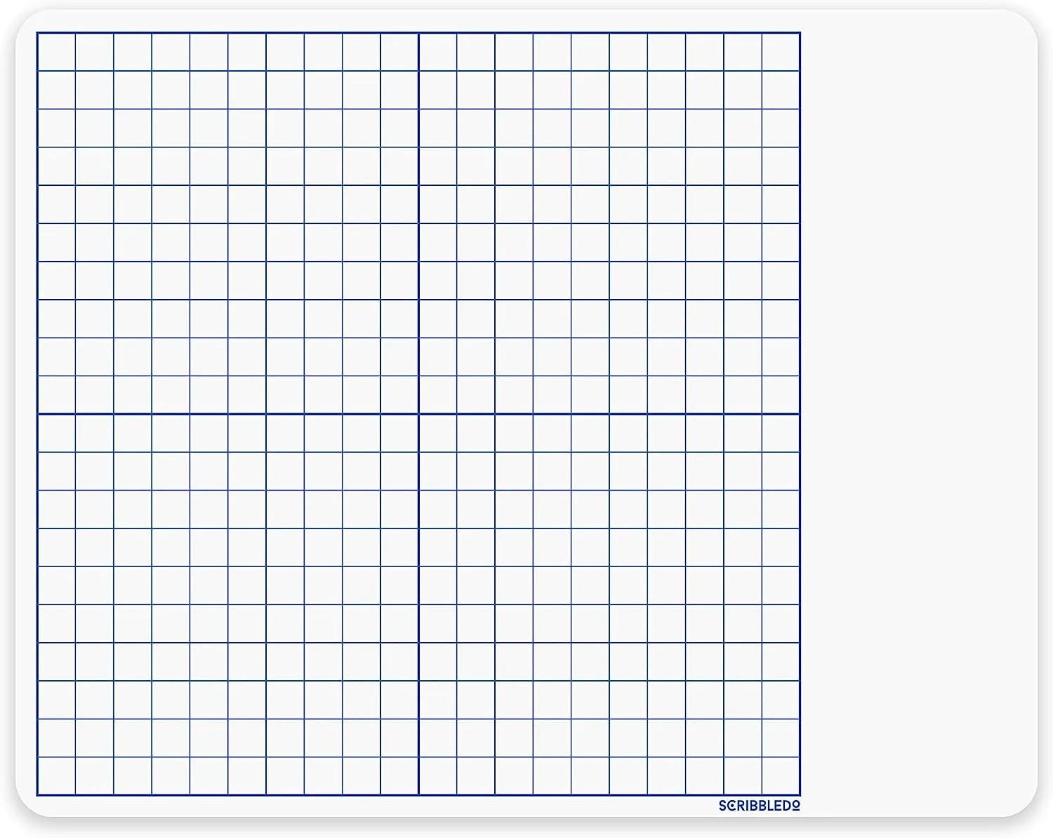 Graph Double Sided Whiteboard 11"x14"