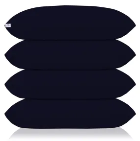 Heart Home Comfort Microfiber Filled Pillow for Bed Room, 16"x24" (Blue)-Pack of 4, King (Model Number: F_26_HEARTH016828)