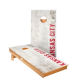 Kansas City Football Vintage Gameday Star Cornhole Boards