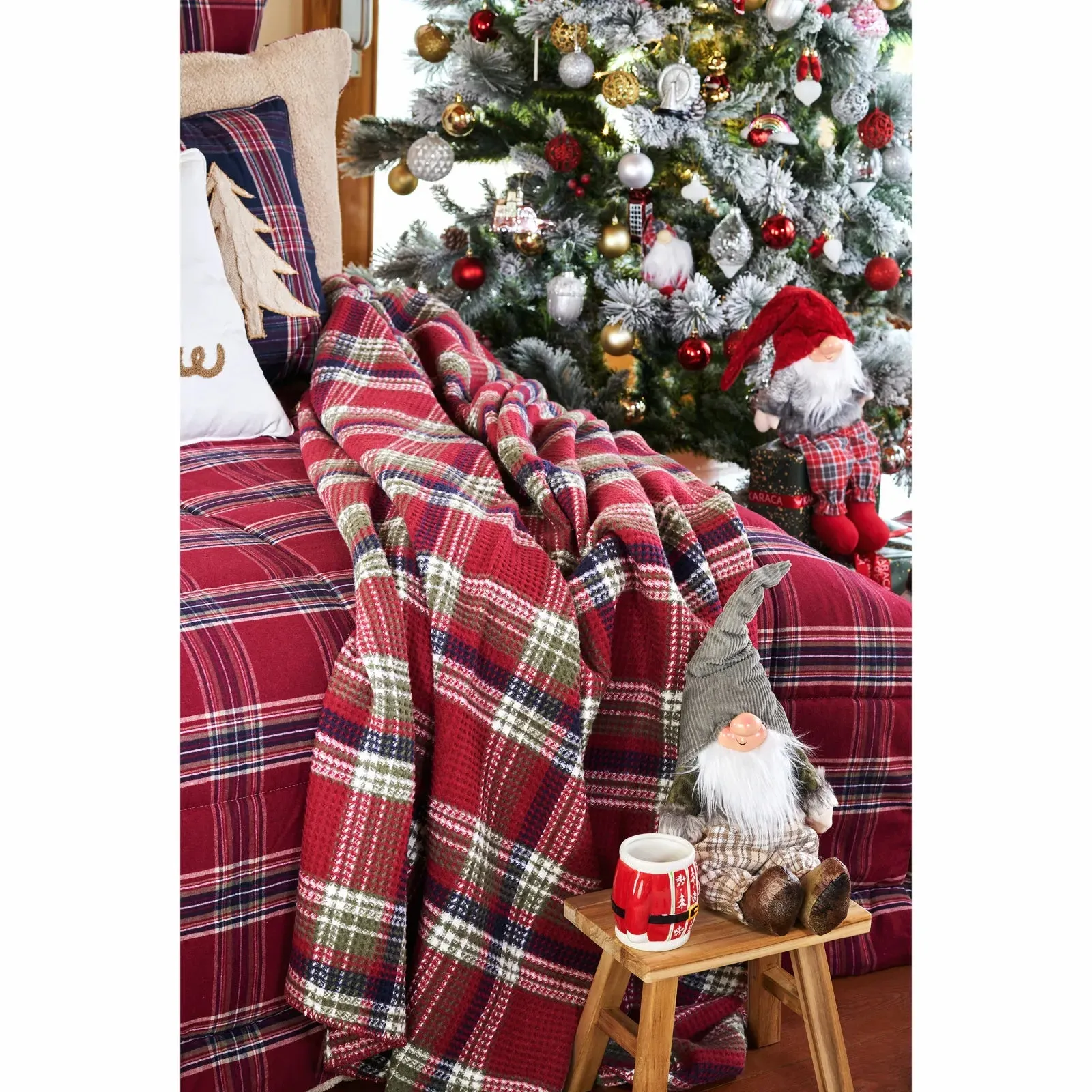 Karaca Home Woodland Red Double Cozy Comfort Set 200.19.01.1001