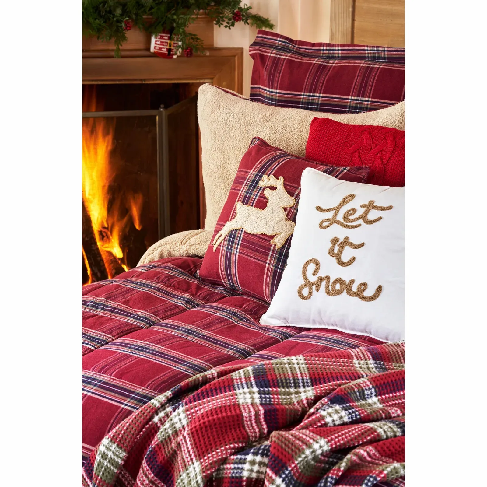 Karaca Home Woodland Red Double Cozy Comfort Set 200.19.01.1001