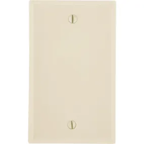 Leviton 1-Gang Standard Thermoset Blank Wall Plate, Ivory