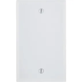 Leviton 1-Gang Standard Thermoset Blank Wall Plate, White