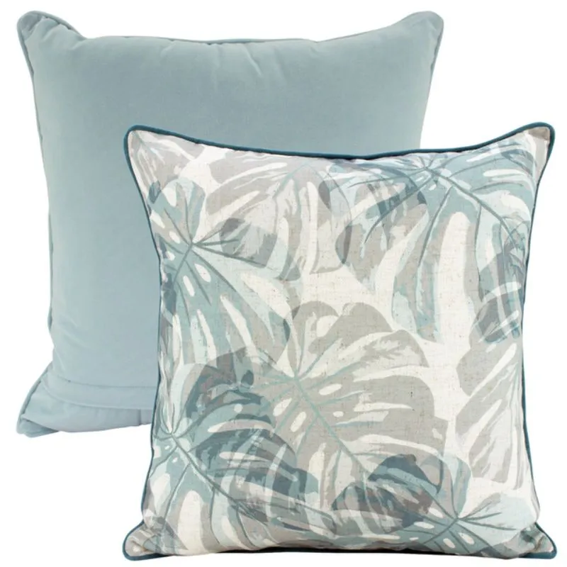 Live and Fern Linen Cushion - 50cm x 50cm